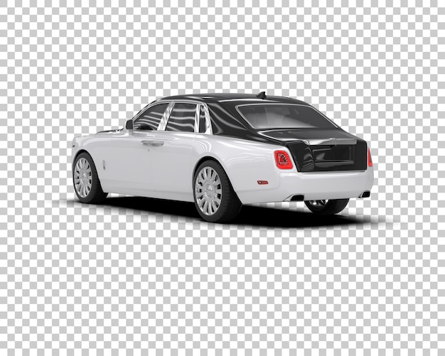 Auto di lusso isolata sullo sfondo illustrazione di rendering 3d