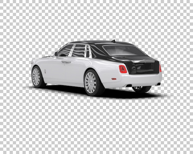 PSD luxury car isolated on background 3d rendering illustration