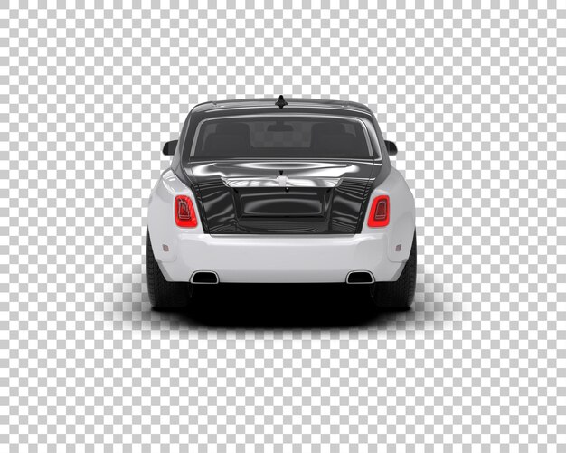 PSD luxury car isolated on background 3d rendering illustration