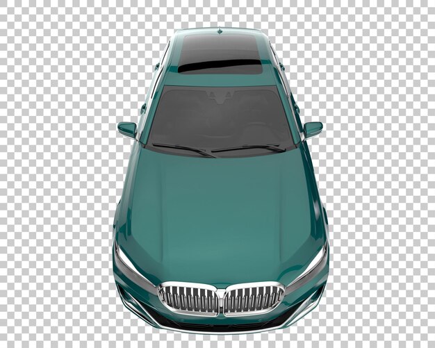 Luxury car on transparent background. 3d rendering - illustration