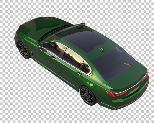 Luxury car on transparent background. 3d rendering - illustration