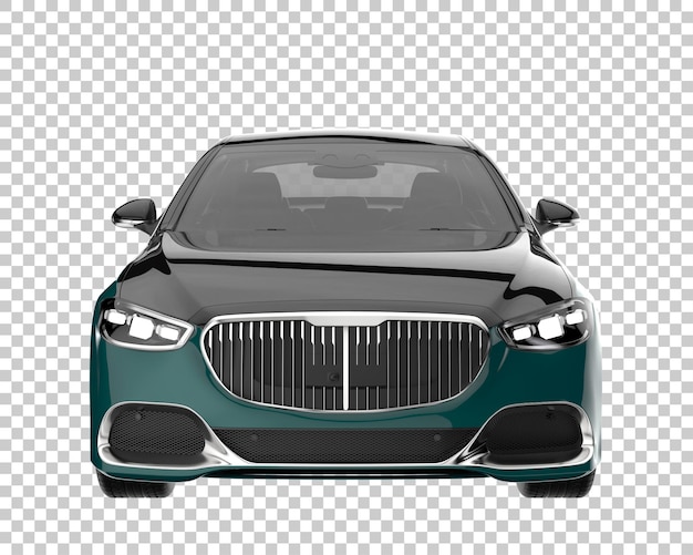 PSD luxury car on transparent background. 3d rendering - illustration