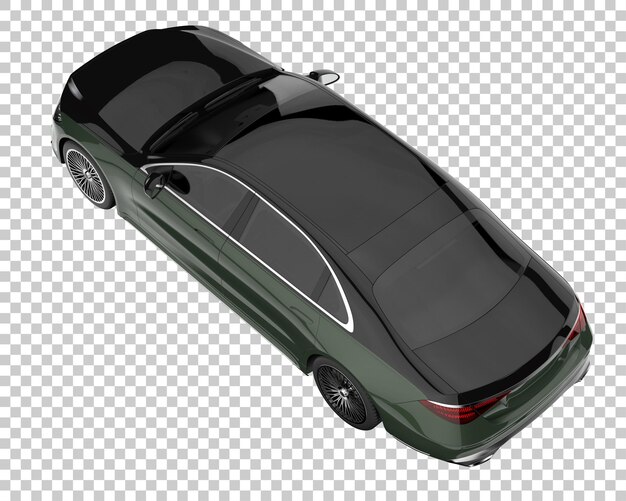 Luxury car on transparent background. 3d rendering - illustration