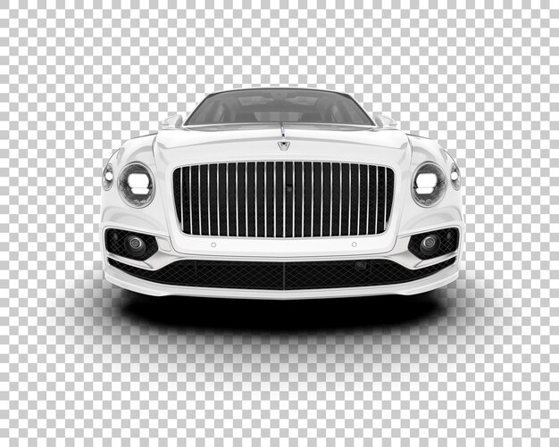 PSD luxury car on transparent background 3d rendering illustration