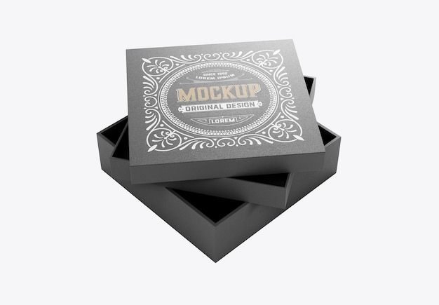 Luxury Cardboard Box Mockup