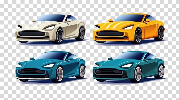 PSD luxury cars png on transparent background