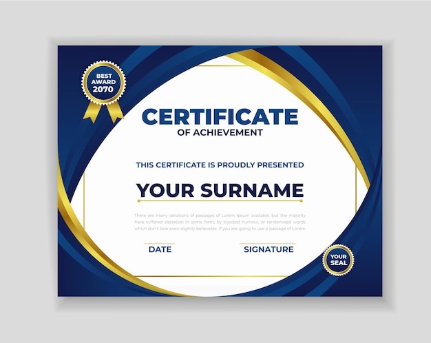 Luxury Certificate Design