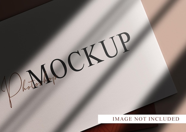 luxury close up prespective view mockup