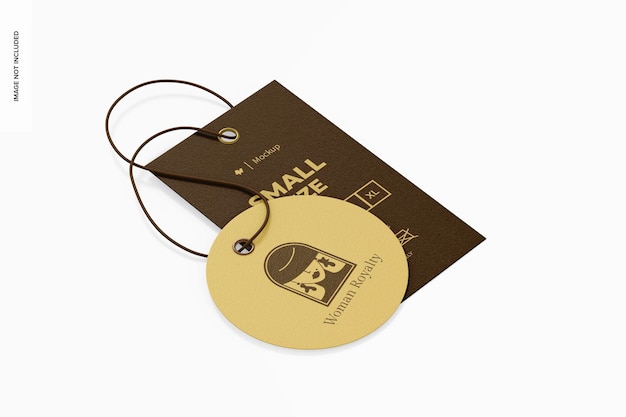 luxury clothing tag mockup