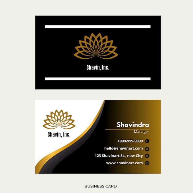 Luxury Double Sided Business Card template