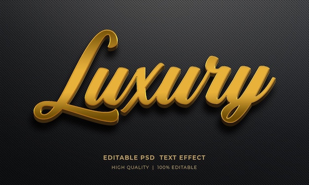 Luxury Editable Text Style Effect Mockup