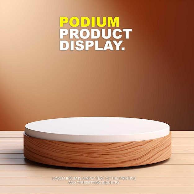 luxury and elegant podium stage product display mockup for show product presentation