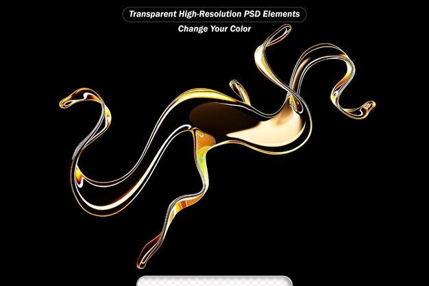PSD 고급스러운 우아한 액체 금