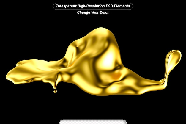 PSD 豪華でエレガントな 液体ゴールド