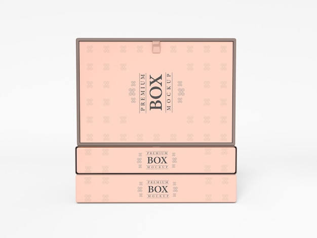 Luxury gift box branding  mockup