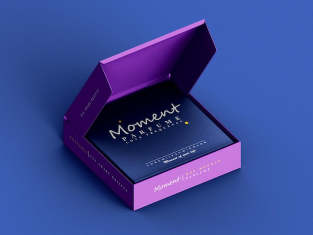 Luxury gift box mockup template