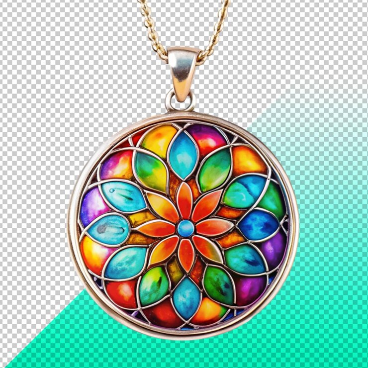 PSD luxury glass beads pendant
