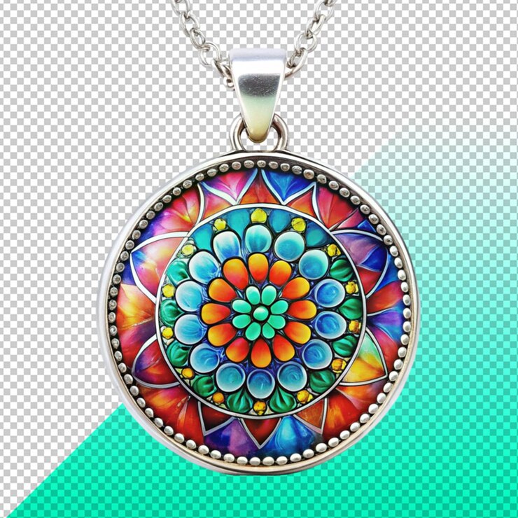 PSD luxury glass beads pendant