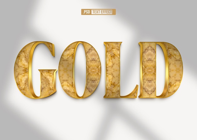 PSD luxury gold text effect psd luxury 3d tekstowy efekt