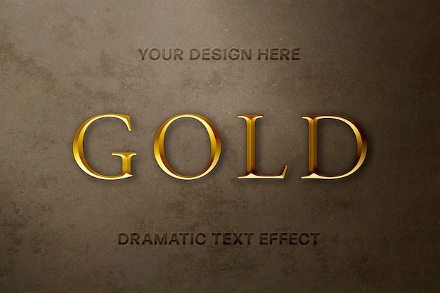 PSD luxury gold text effect