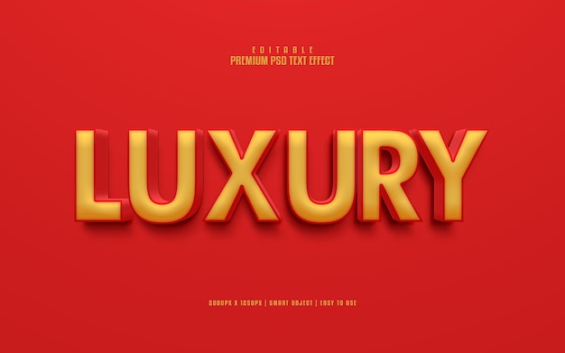 Luxury golden editable premium psd text effect