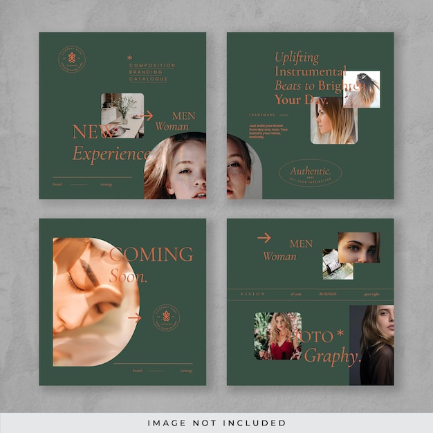 PSD luxury instagram carousel post