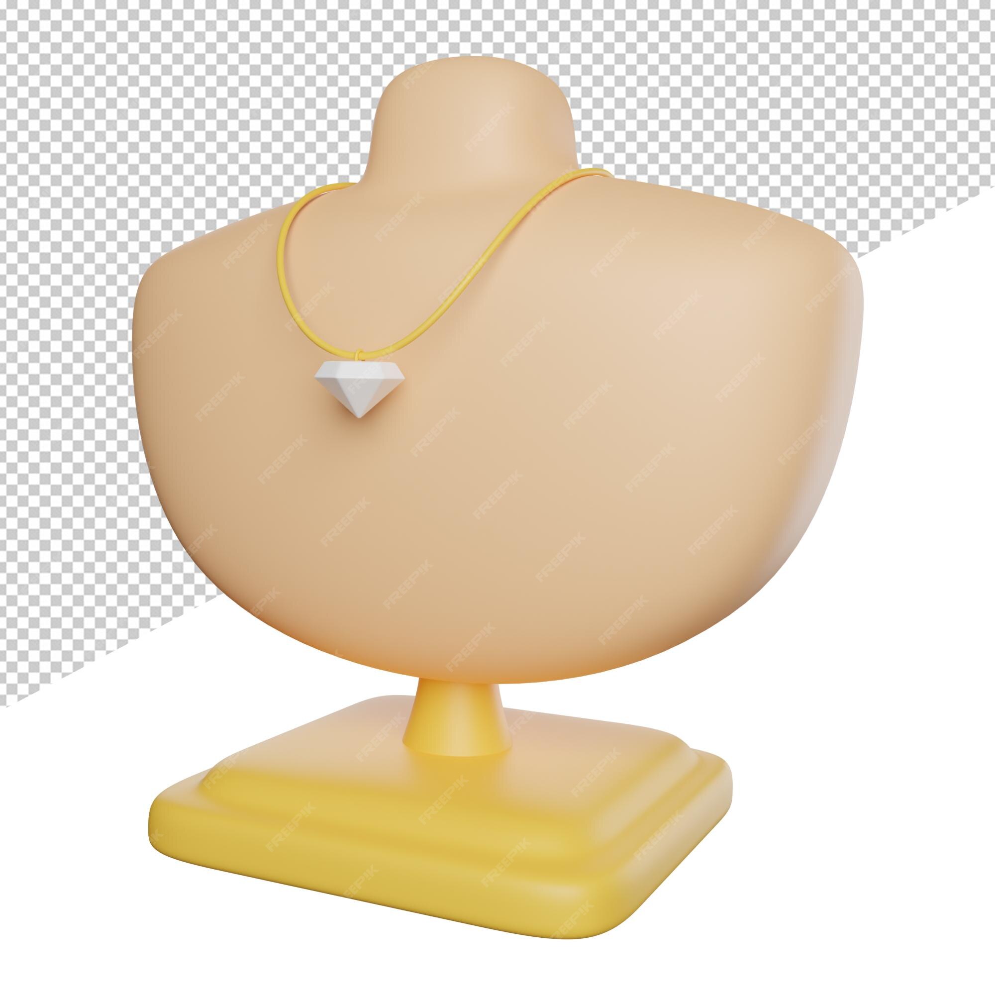 Premium PSD | Luxury jewelry beauty side view 3d rendring icon