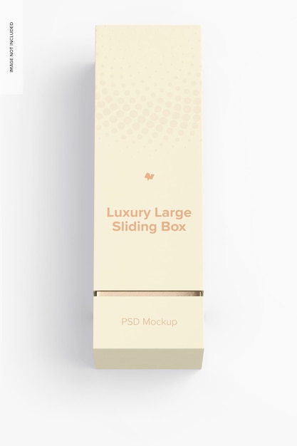 Luxury large sliding box mockup