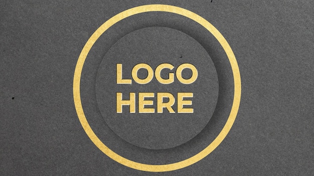 Design mockuo logo di lusso