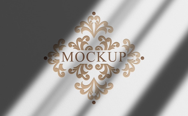 Luxury logo mockup background