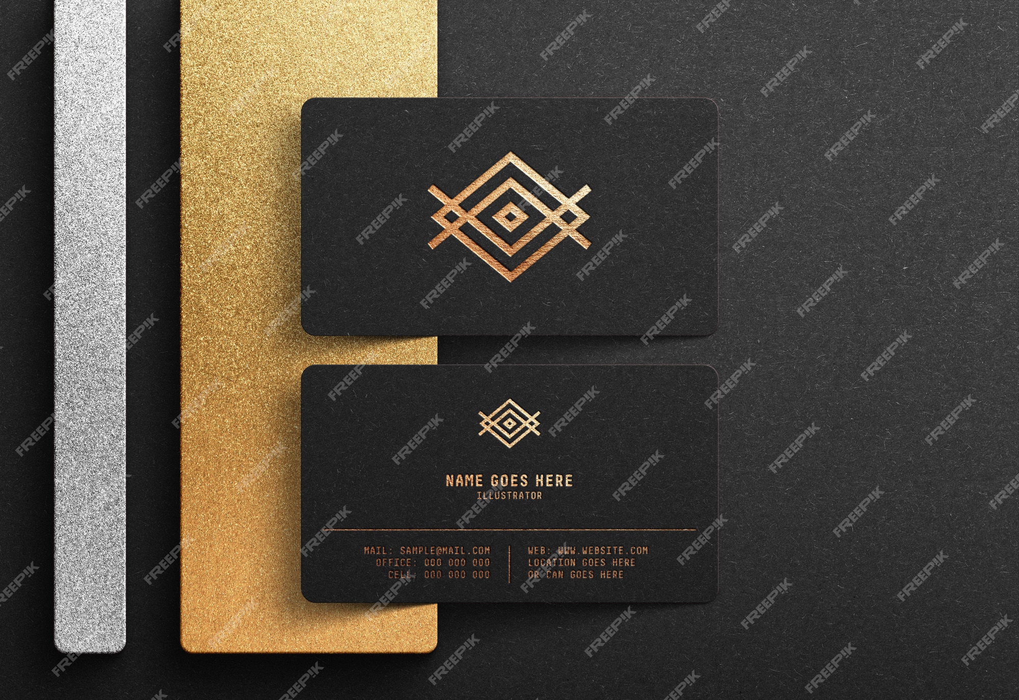 luxury business card design in illustrator