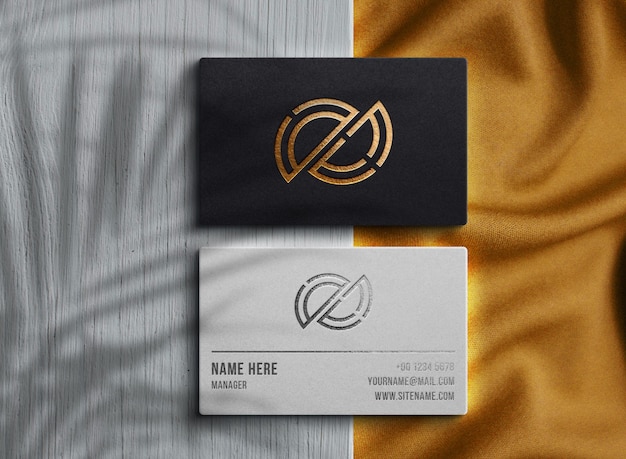 Luxury logo mockup business card