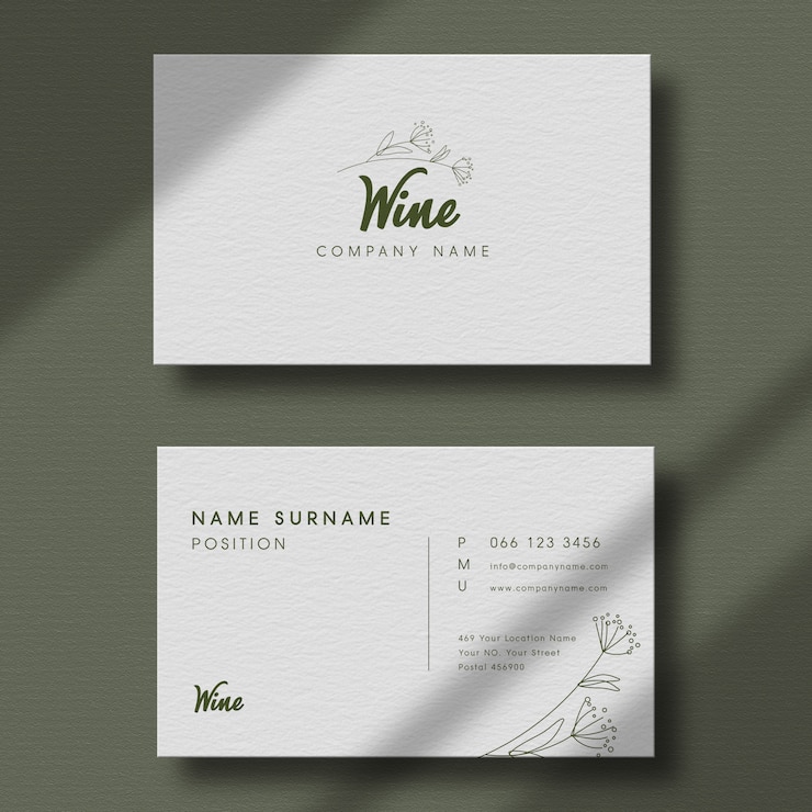 PSD luxury logo mockup on minimal business card.