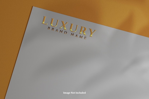 PSD luxury logo mockup psd