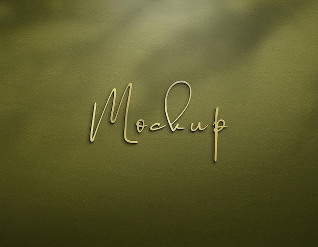 Luxury logo mockup template