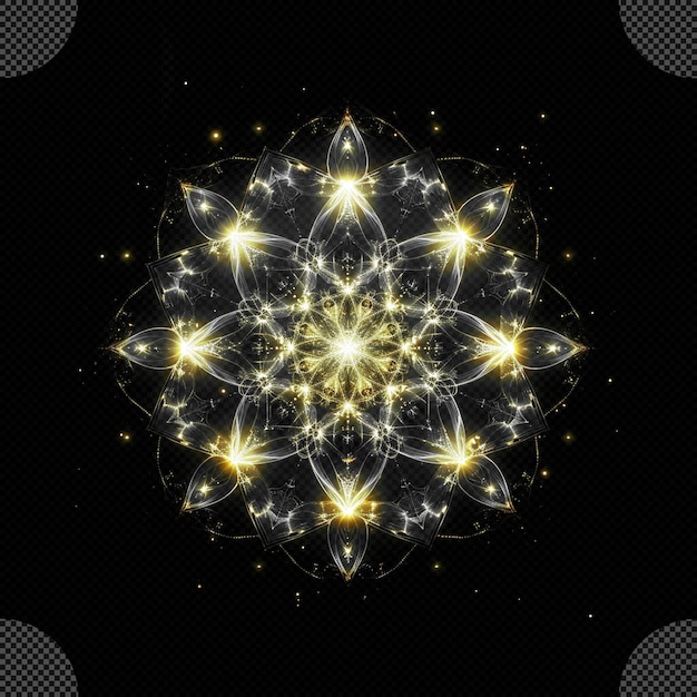 PSD luxury mandala design light effect