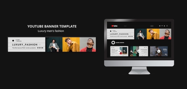 Luxury men's fashion template design