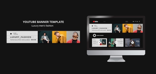 PSD 高級メンズファッションテンプレートデザイン
