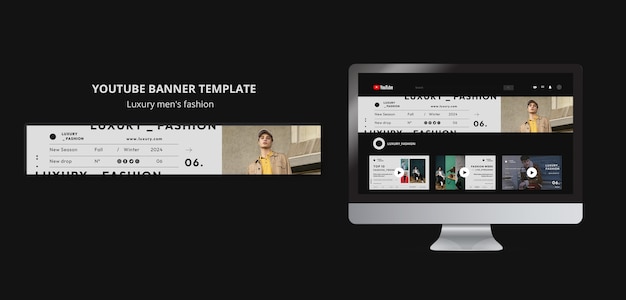 PSD 高級メンズファッションテンプレートデザイン