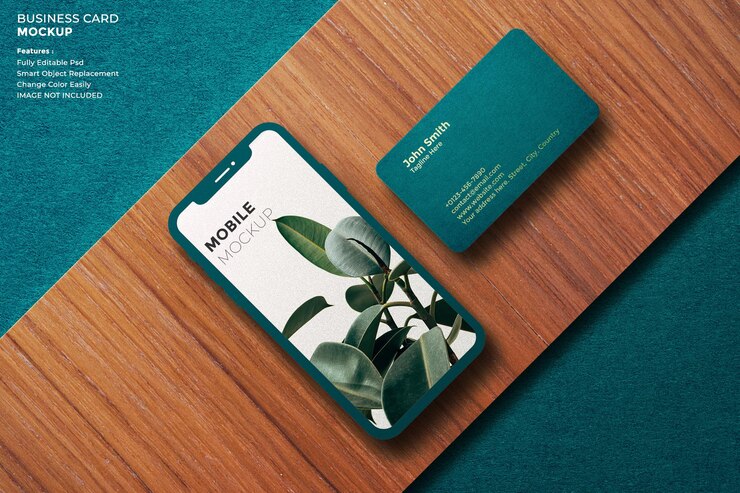 Luxury Mobile and business card mockup