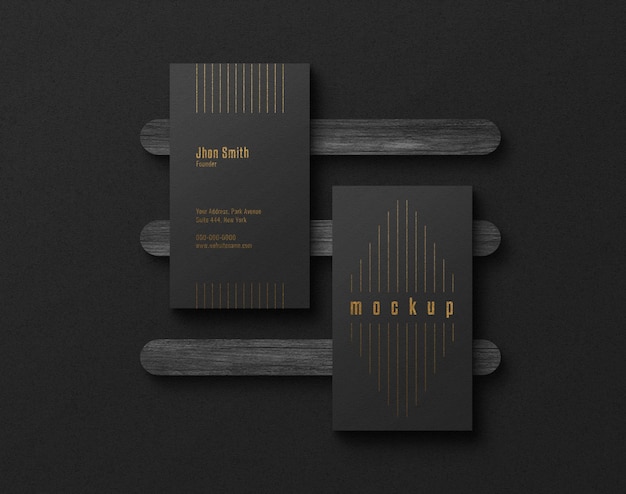 Luxury modern business card mockup