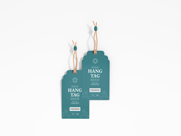 Luxury Paper Label Hang Tag Branding  Mockup