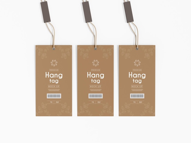 Luxury Paper Label Hang Tag Branding Mockup