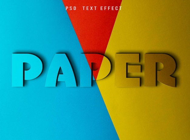 PSD Эффект текста на роскошной бумаге