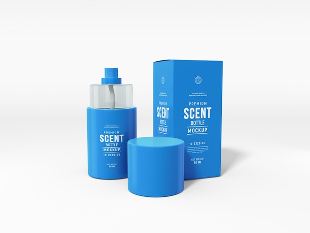 Luxury Parfum Scent Spray Bottle Branding Mockup