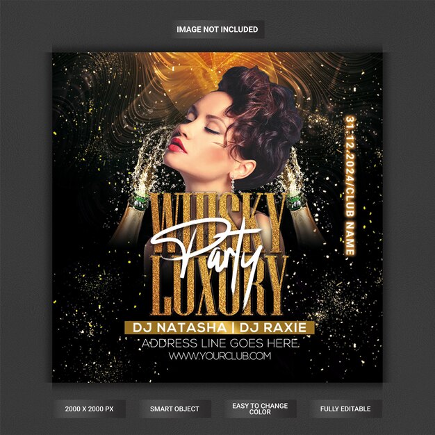 PSD luxury party flyer