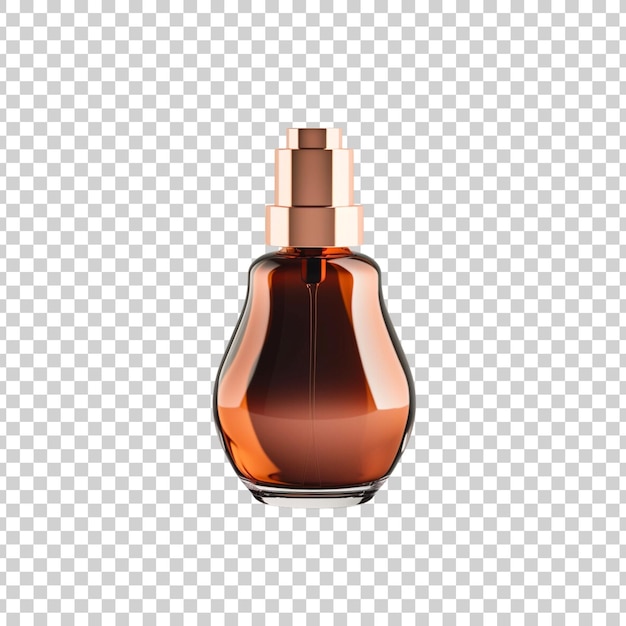 Luxury perfume bottle isolated on a transparent background