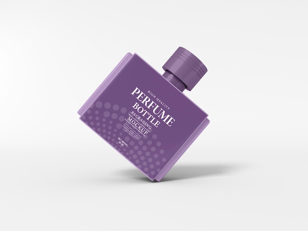 Mockup di bottiglia di profumo di lusso