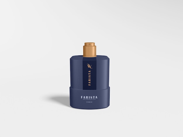 Luxury perfume spray bottle branding mockup