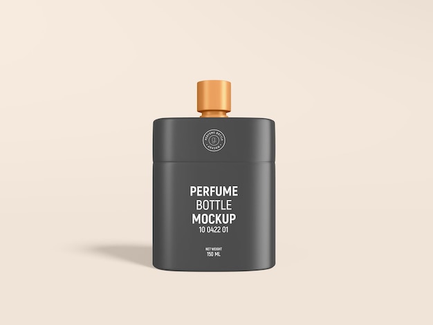Luxury perfume spray bottle branding mockup